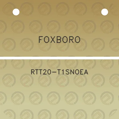 foxboro-rtt20-t1snoea