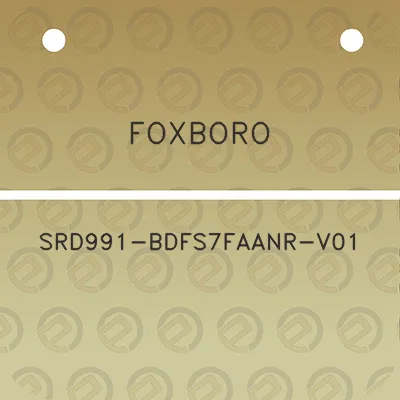 foxboro-srd991-bdfs7faanr-v01