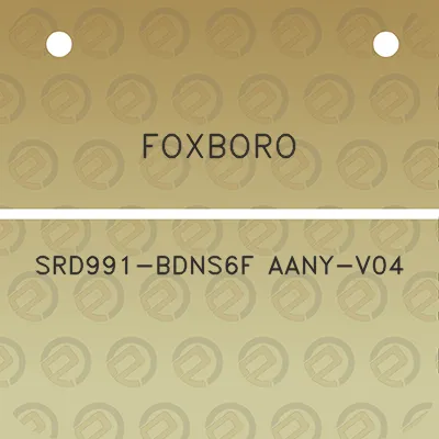 foxboro-srd991-bdns6f-aany-v04