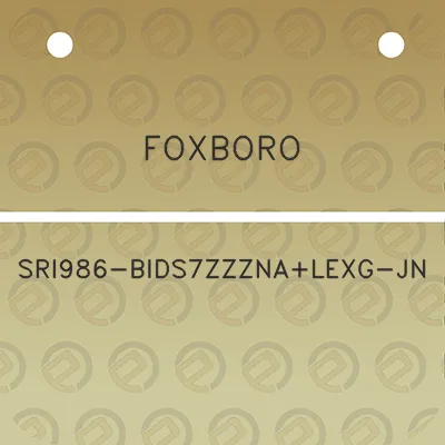 foxboro-sri986-bids7zzznalexg-jn