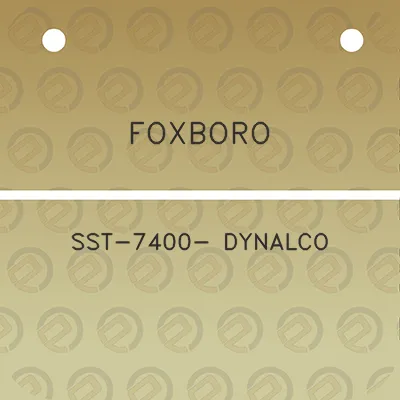 foxboro-sst-7400-dynalco