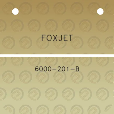 foxjet-6000-201-b