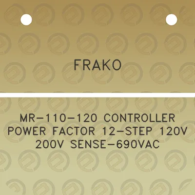 frako-mr-110-120-controller-power-factor-12-step-120v-200v-sense-690vac