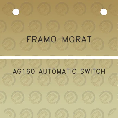 framo-morat-ag160-automatic-switch