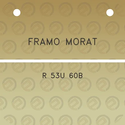 framo-morat-r-53u-60b