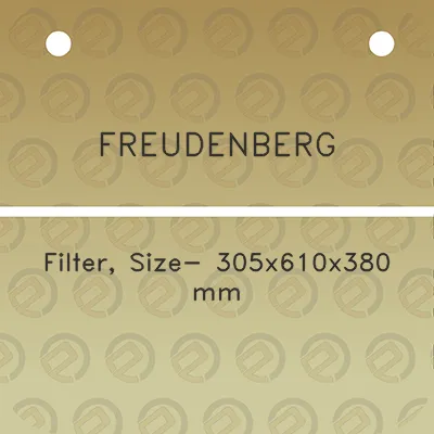 freudenberg-filter-size-305x610x380-mm