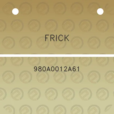 frick-980a0012a61