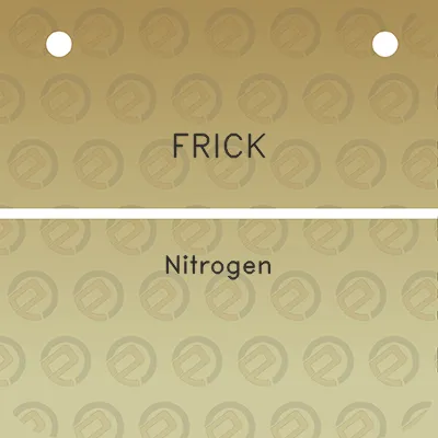 frick-nitrogen