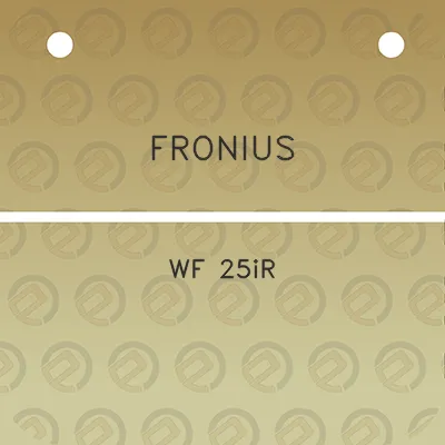 fronius-wf-25ir