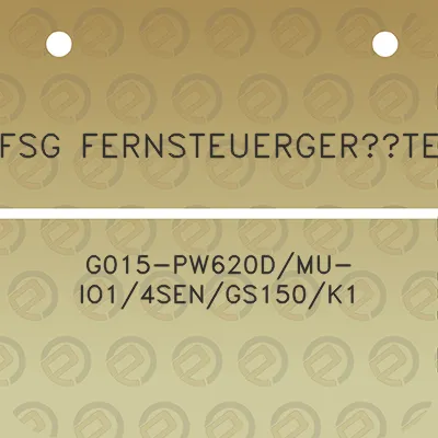 fsg-fernsteuergerate-g015-pw620dmu-io14sengs150k1