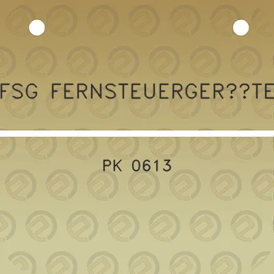 fsg-fernsteuergerate-pk-0613