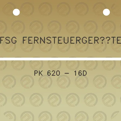 fsg-fernsteuergerate-pk-620-16d