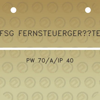 fsg-fernsteuergerate-pw-70aip-40