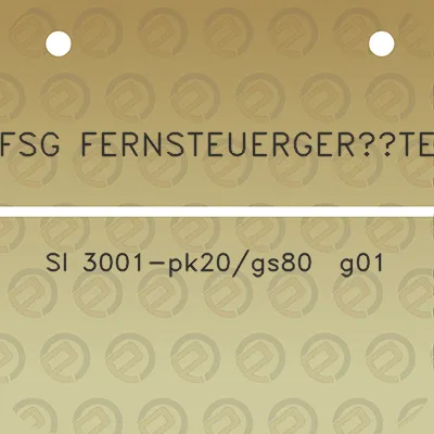 fsg-fernsteuergerate-sl-3001-pk20gs80-g01