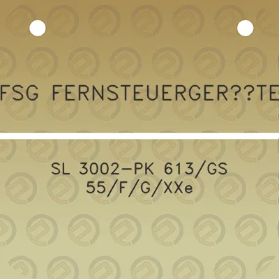 fsg-fernsteuergerate-sl-3002-pk-613gs-55fgxxe