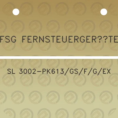 fsg-fernsteuergerate-sl-3002-pk613gsfgex