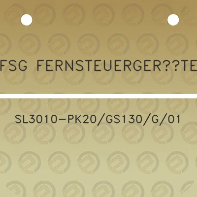 fsg-fernsteuergerate-sl3010-pk20gs130g01