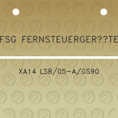 fsg-fernsteuergerate-xa14-lsb05-ags90