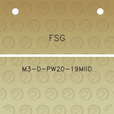 fsg-m3-d-pw20-19miid