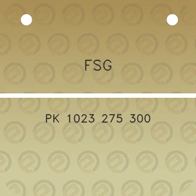 fsg-pk-1023-275-300