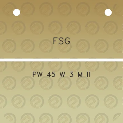 fsg-pw-45-w-3-m-ii