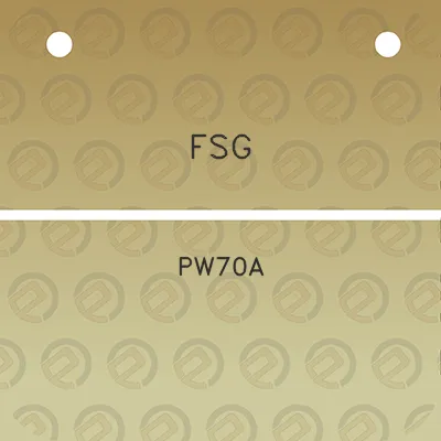 fsg-pw70a