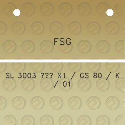 fsg-sl-3003-x1-gs-80-k-01