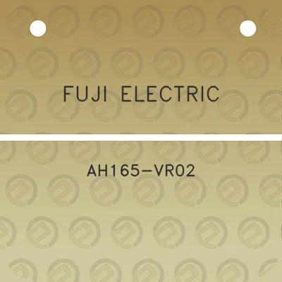 fuji-electric-ah165-vr02