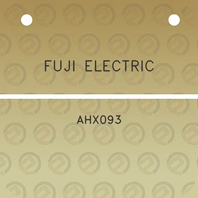 fuji-electric-ahx093