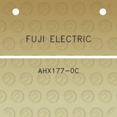 fuji-electric-ahx177-0c