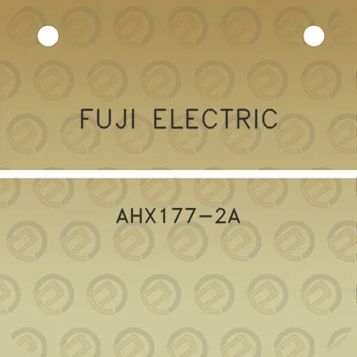 fuji-electric-ahx177-2a