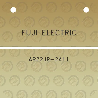 fuji-electric-ar22jr-2a11