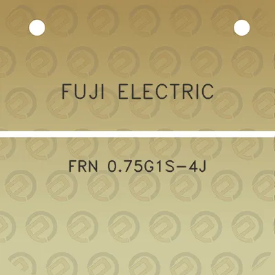 fuji-electric-frn-075g1s-4j