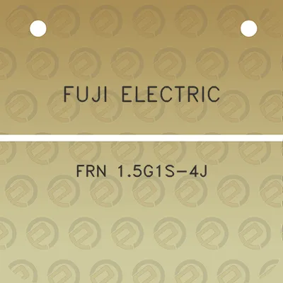 fuji-electric-frn-15g1s-4j