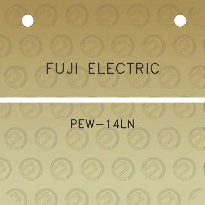 fuji-electric-pew-14ln