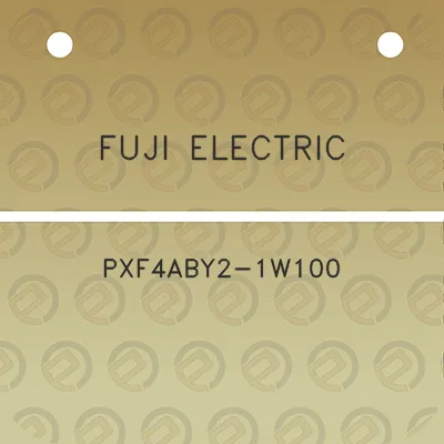 fuji-electric-pxf4aby2-1w100