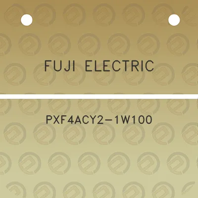 fuji-electric-pxf4acy2-1w100