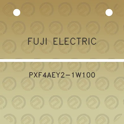 fuji-electric-pxf4aey2-1w100