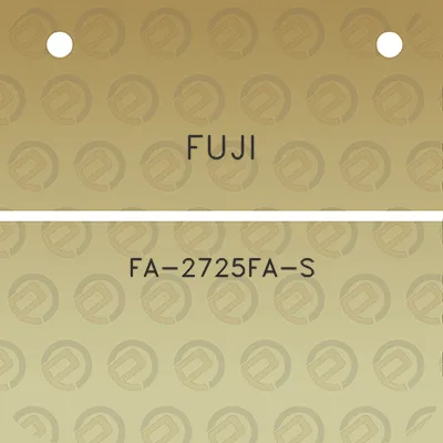 fuji-fa-2725fa-s