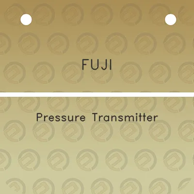 fuji-pressure-transmitter