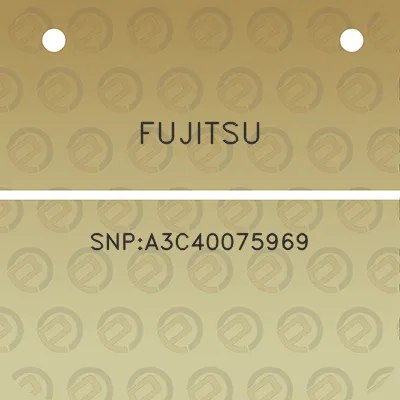 fujitsu-snpa3c40075969