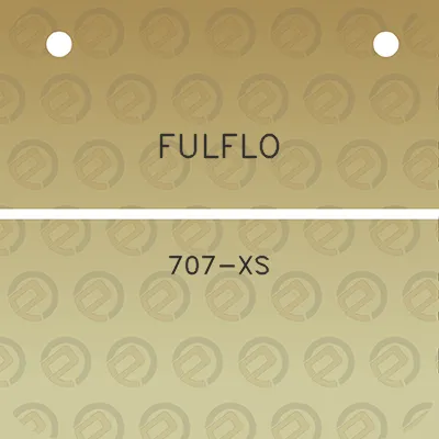 fulflo-707-xs