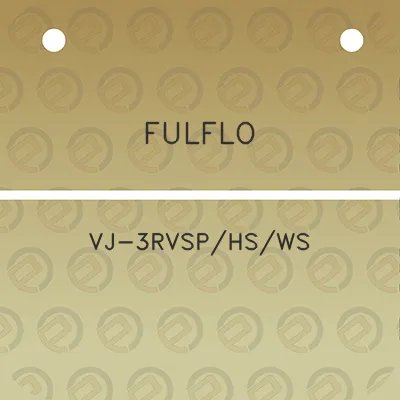 fulflo-vj-3rvsphsws