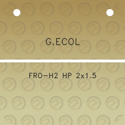 gecol-fro-h2-hp-2x15