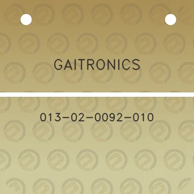 gaitronics-013-02-0092-010