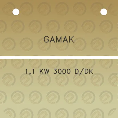 gamak-11-kw-3000-ddk
