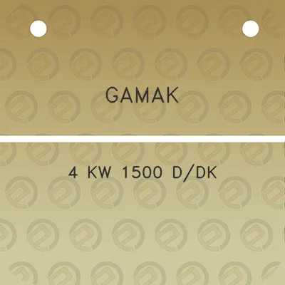 gamak-4-kw-1500-ddk