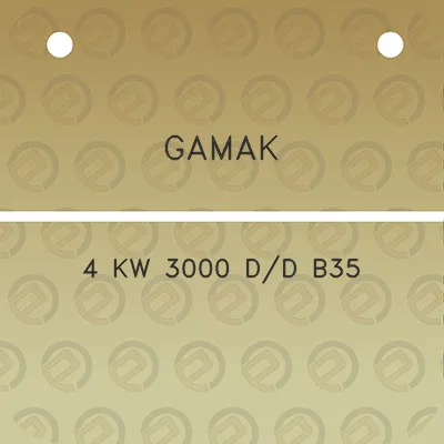 gamak-4-kw-3000-dd-b35