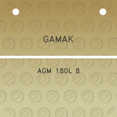 gamak-agm-180l-8