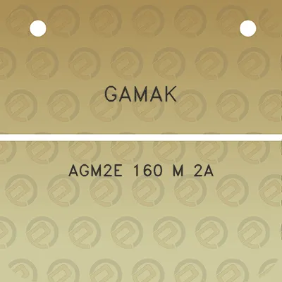 gamak-agm2e-160-m-2a